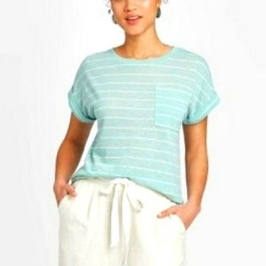 Women's A New Day Blue Women's Striped Tee size S